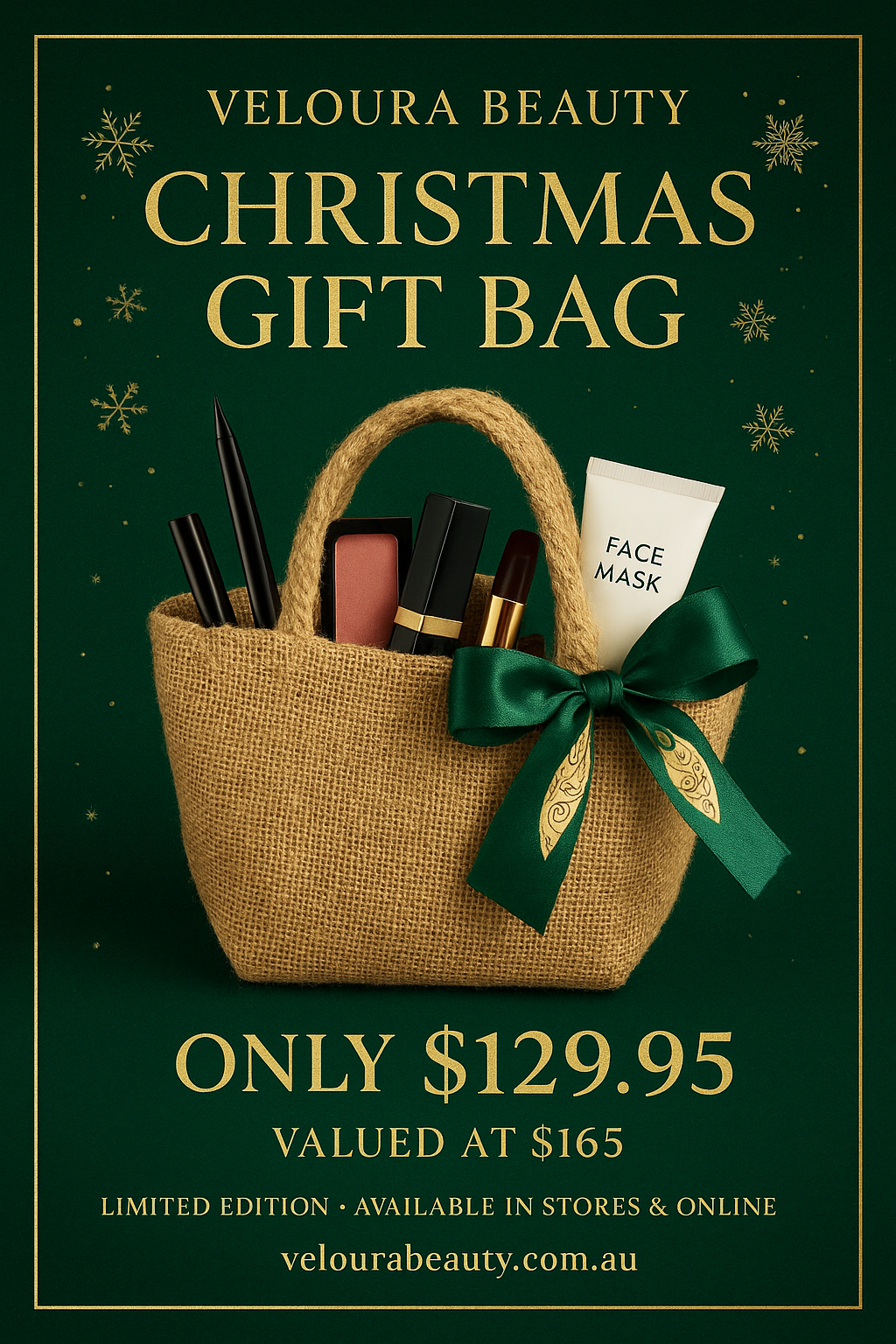 Veloura Christmas Gift Bag (Worth $165+ $25 free Gift Totalling to $190)