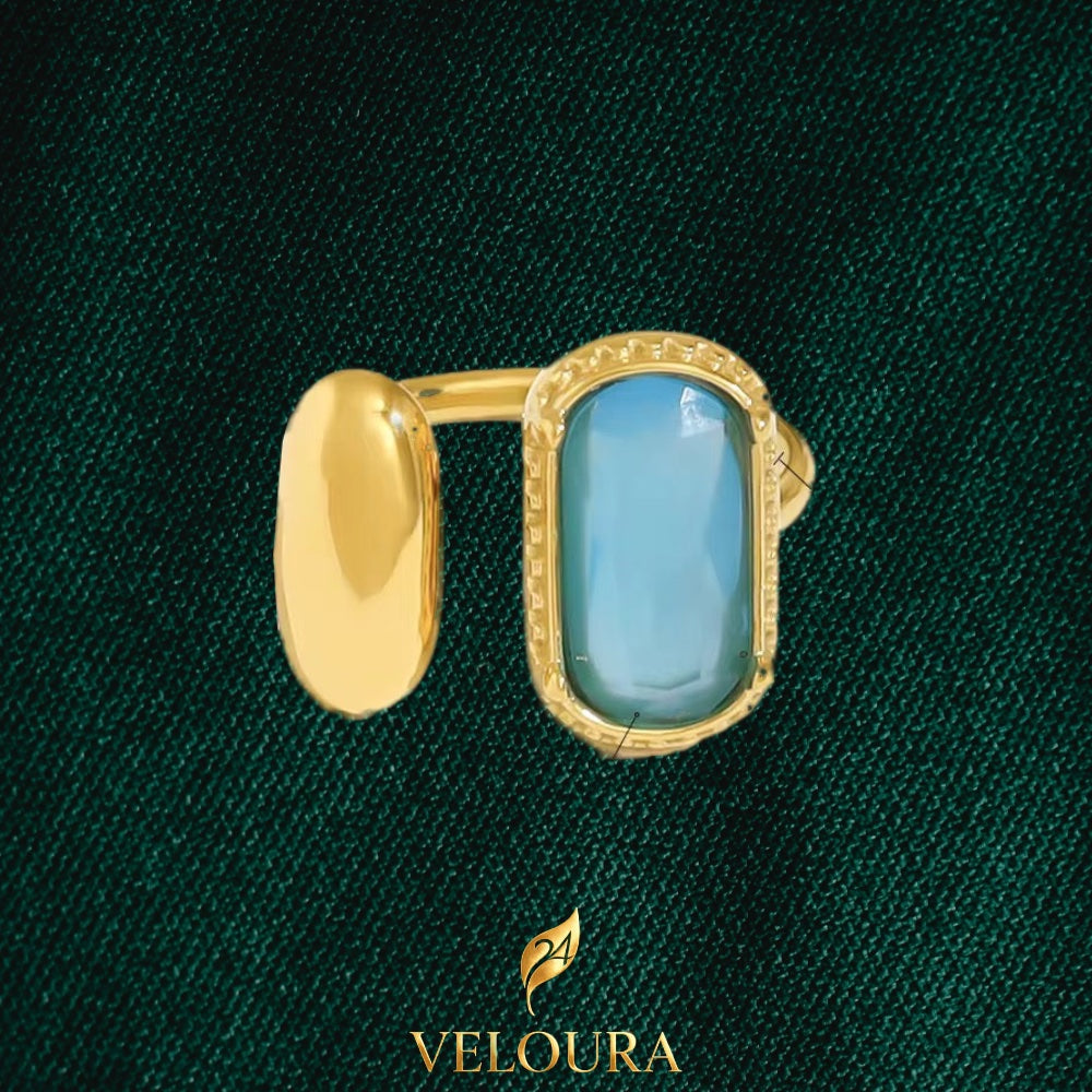 Celeste Turquoise Statement Ring — 18K gold PVD plated