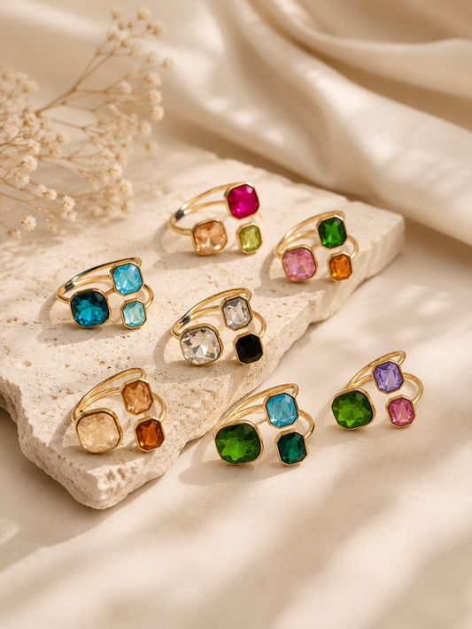 Veloura Trio Statement Ring Collection — RG125 to RG133