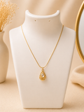 Crystal Teardrop Vine Pendant Necklace