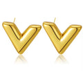 Bold V Hoop Earrings