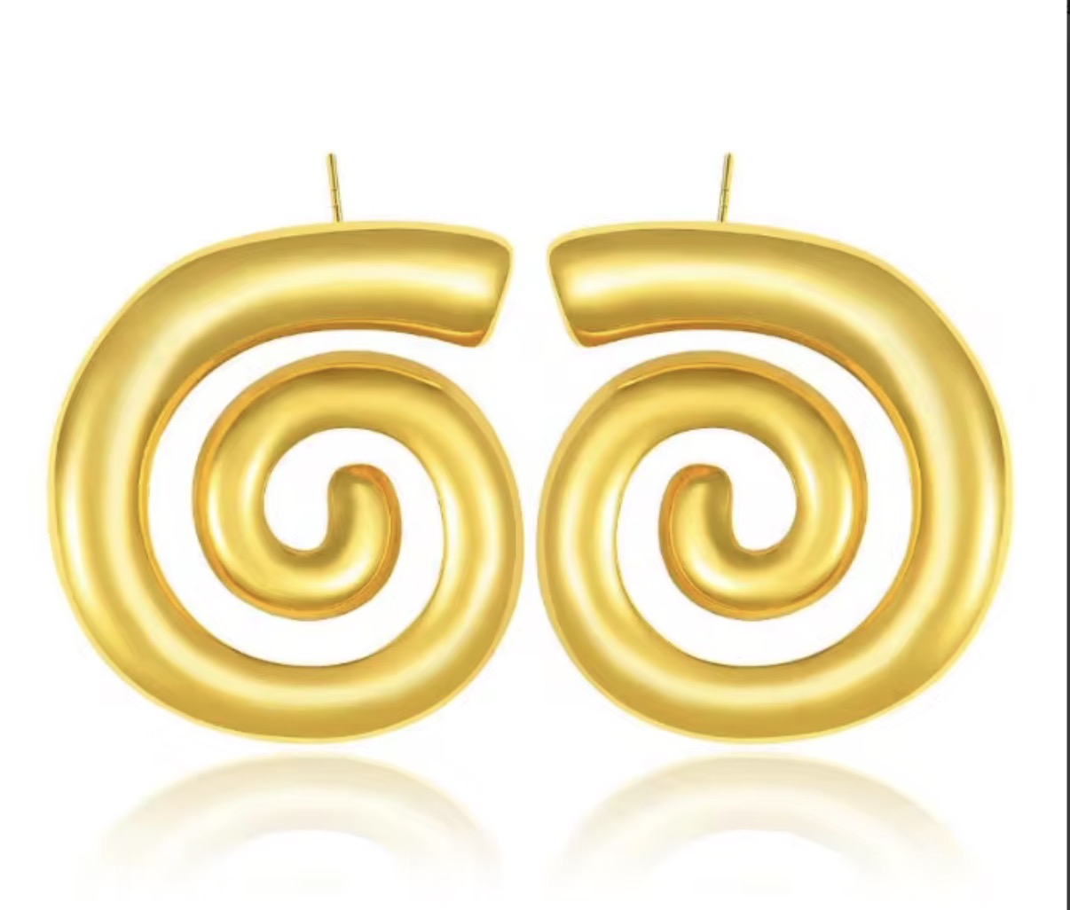 Spiral Statement Studs