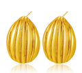 Ribbed Teardrop Dome Studs