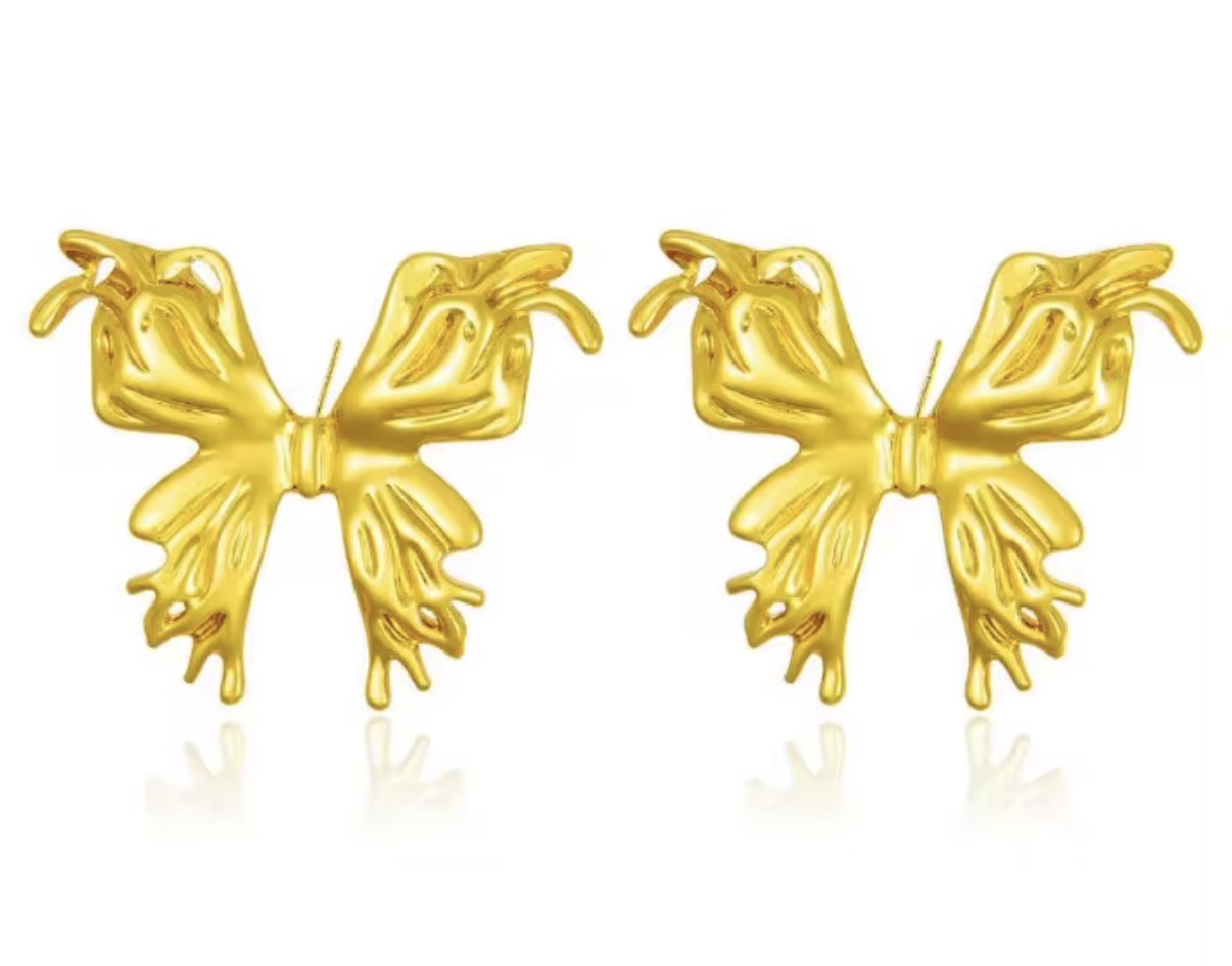 Butterfly Bow Drop Earrings