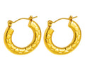 Serpent Scale Hoop Earrings