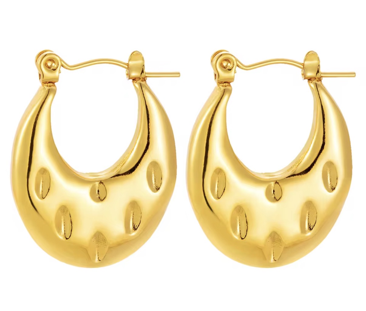 Coffee Bean Texture Hoops