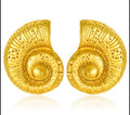Nautilus Shell Statement Studs