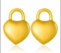Heart Padlock Studs