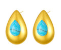 Teardrop Turquoise Studs