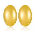 Oval Pebble Statement Studs