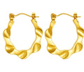 Twisted Ribbon Wave Hoops