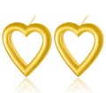 Open Heart Tubular Studs