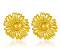 Golden Sunflower Bloom Studs