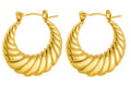 Classic Croissant Twist Hoops