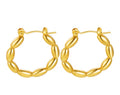 Oval Pod Bead Hoops
