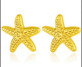 Textured Starfish Studs