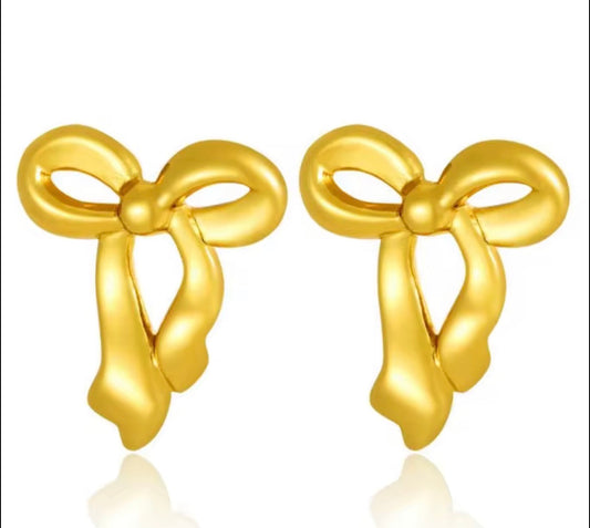 Polished Loop Bow Studs