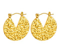Hammered V-Cut Disc Hoops