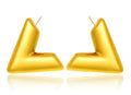 Bold Triangular Statement Hoops