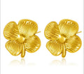 Textured Clover Bloom Studs