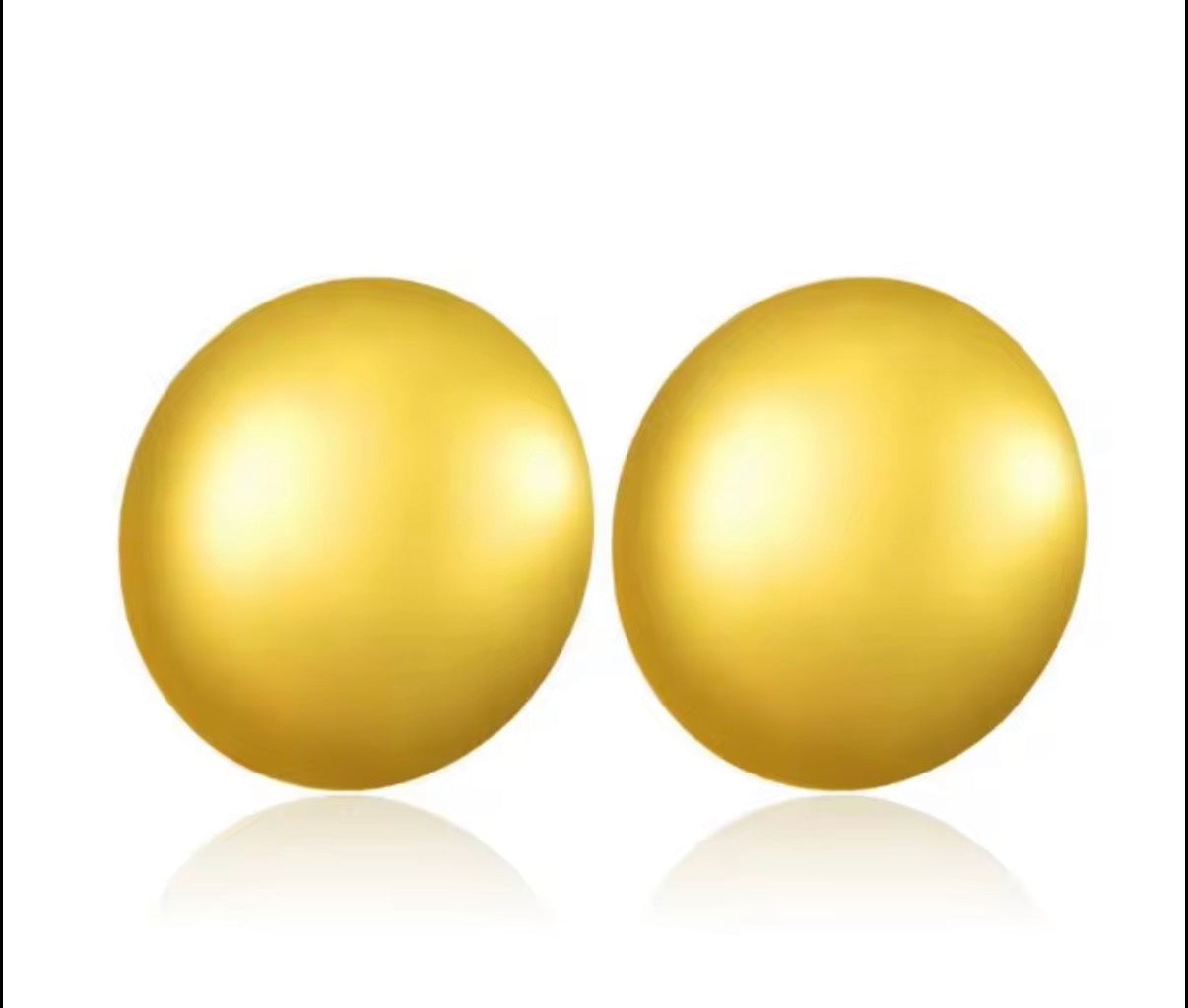 Smooth Satin Ball Studs