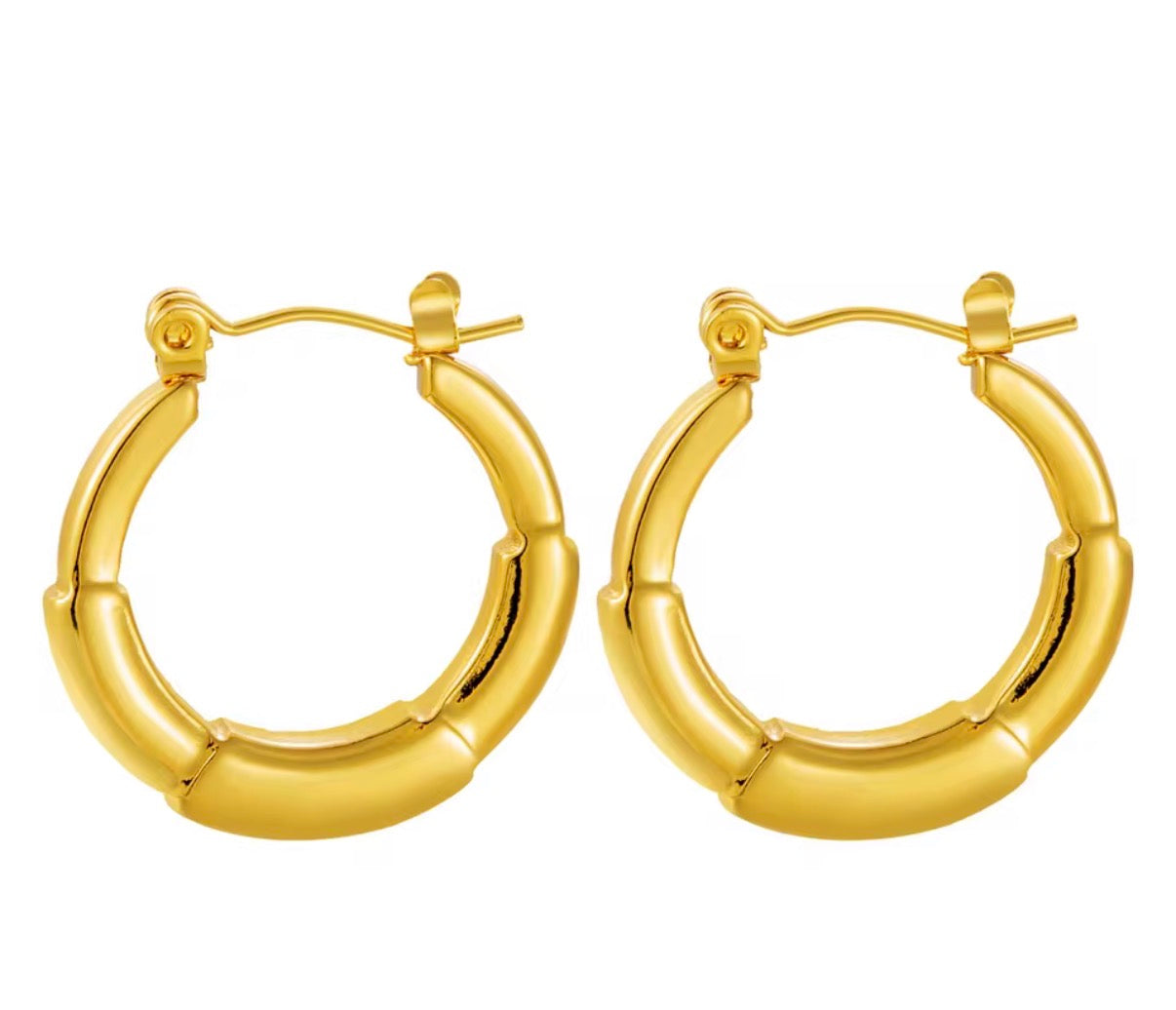 Bamboo Segment Round Hoops