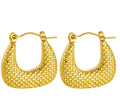 Dotted Mesh Crescent Hoops