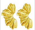 Double Ginkgo Leaf Studs