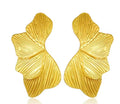 Twisted Ginkgo Wave Studs