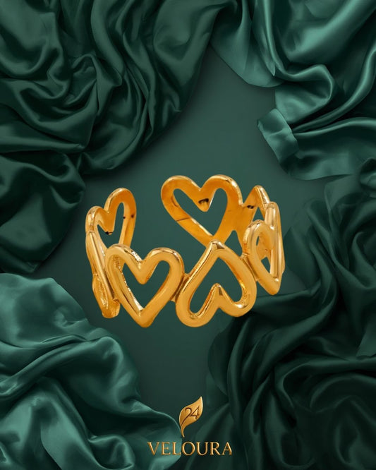 Hearts Band Ring