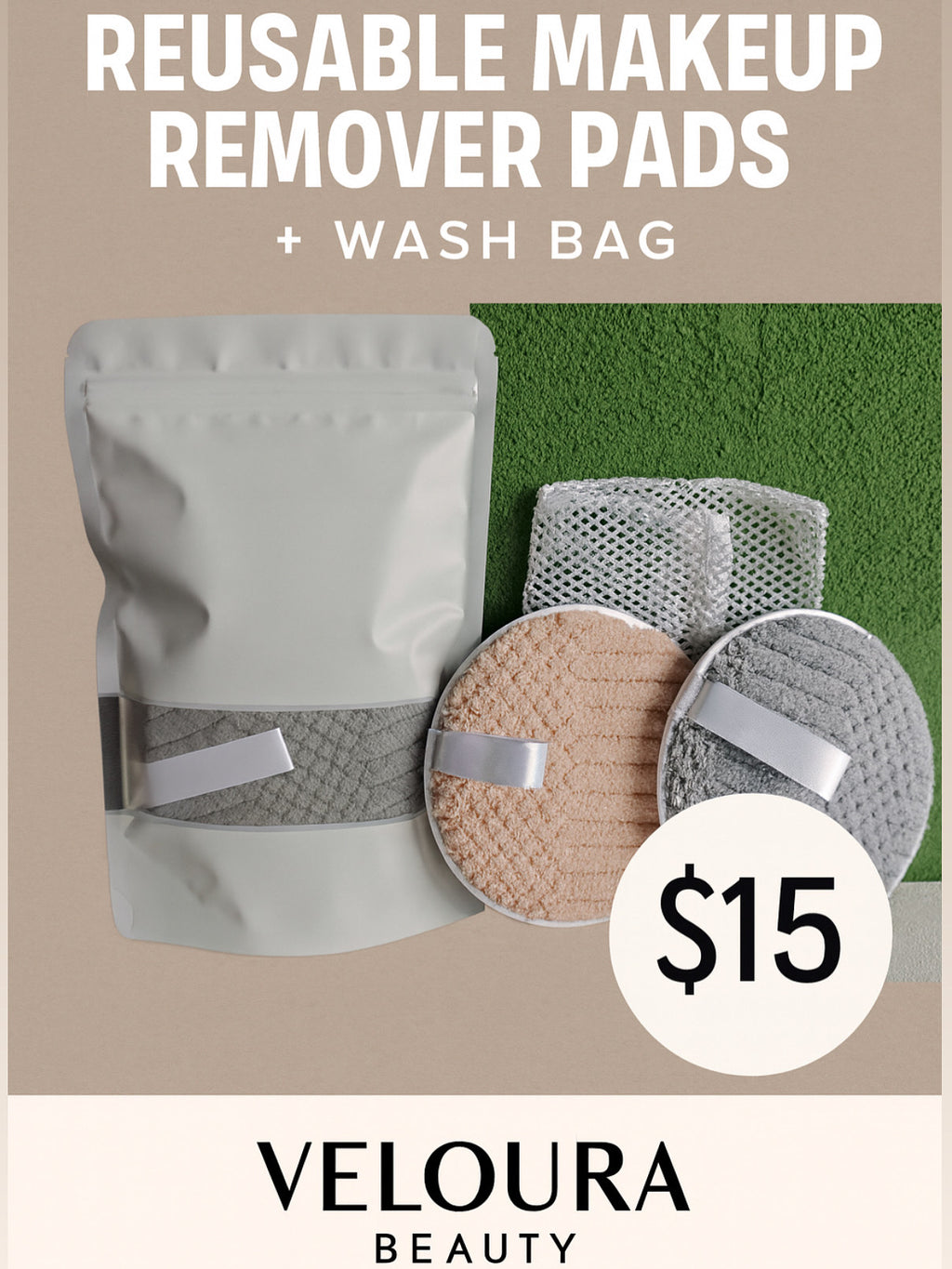 Reusable Microfibre Makeup Remover Pads