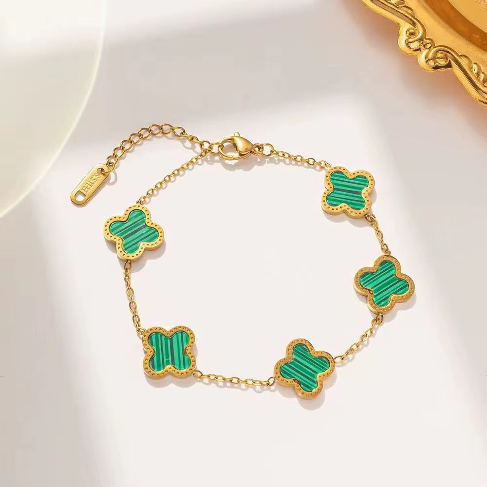 Lucky Clover Charm Bracelet