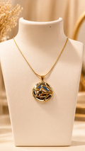 Midnight Garden Mosaic Pendant Necklace