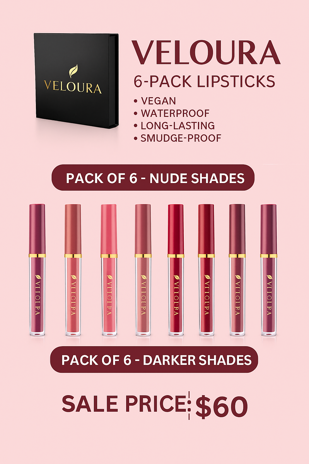 Veloura Matte Lipsticks