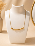 Modern Zigzag Bar Statement Necklace