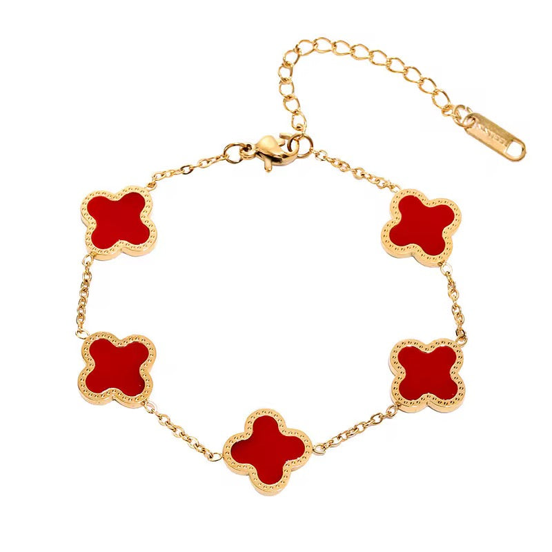 Lucky Clover Charm Bracelet