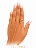 Serpent Curl Open Wrap Ring