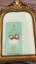 Textured Mesh Teardrop Hoop Earrings