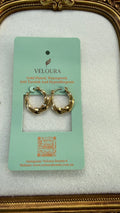 Twisted Ribbon Hoop Earrings