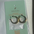 Engraved Swirl Chunky Hoop Earrings