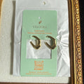 Molten Organic Open Hoop Earrings