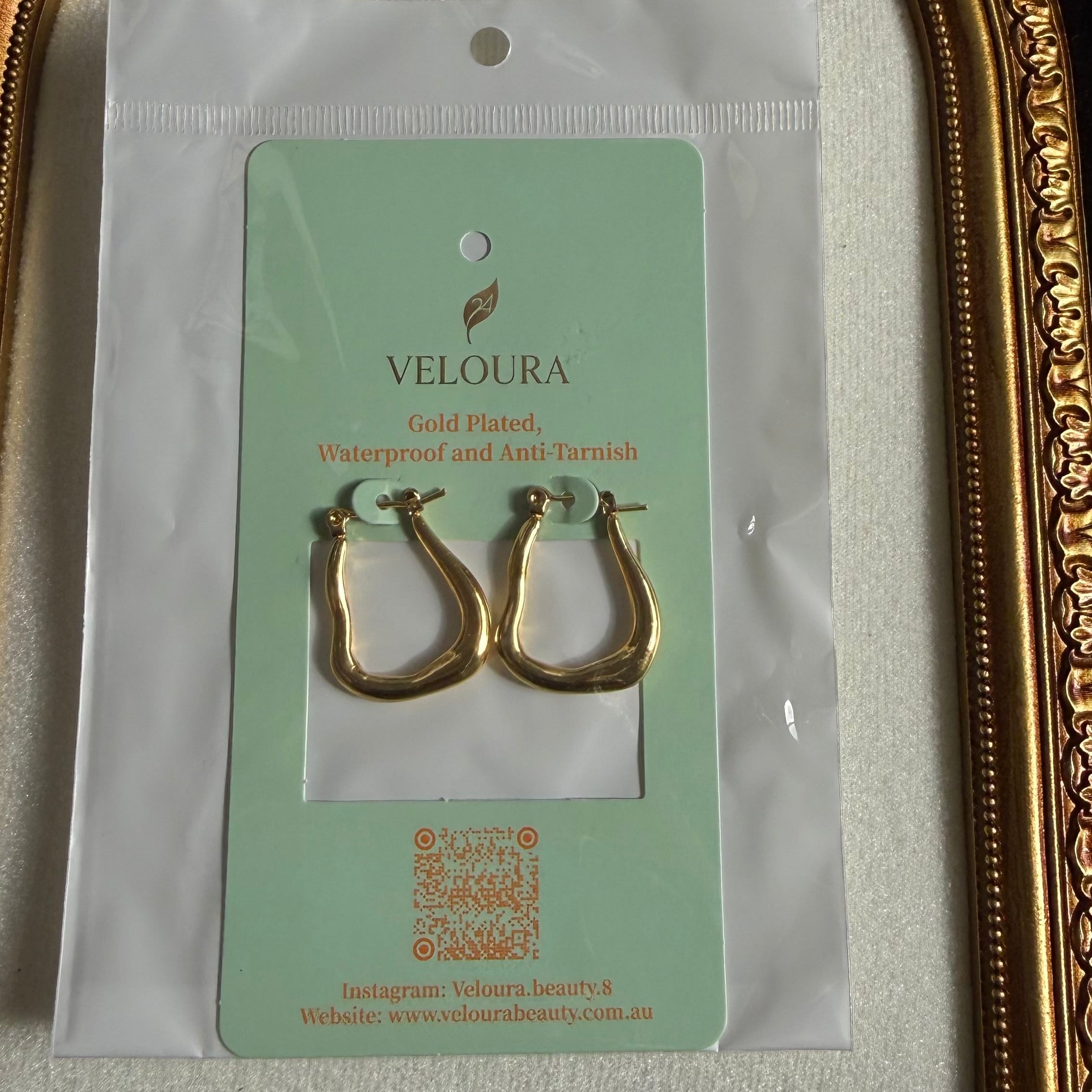 Smooth Tapered U-Hoop Earrings