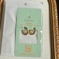 Chunky Smooth C-Hoop Earrings