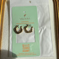 Organic Square Chunky Hoop Earrings