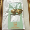 Pleated Butterfly Wing Earrings