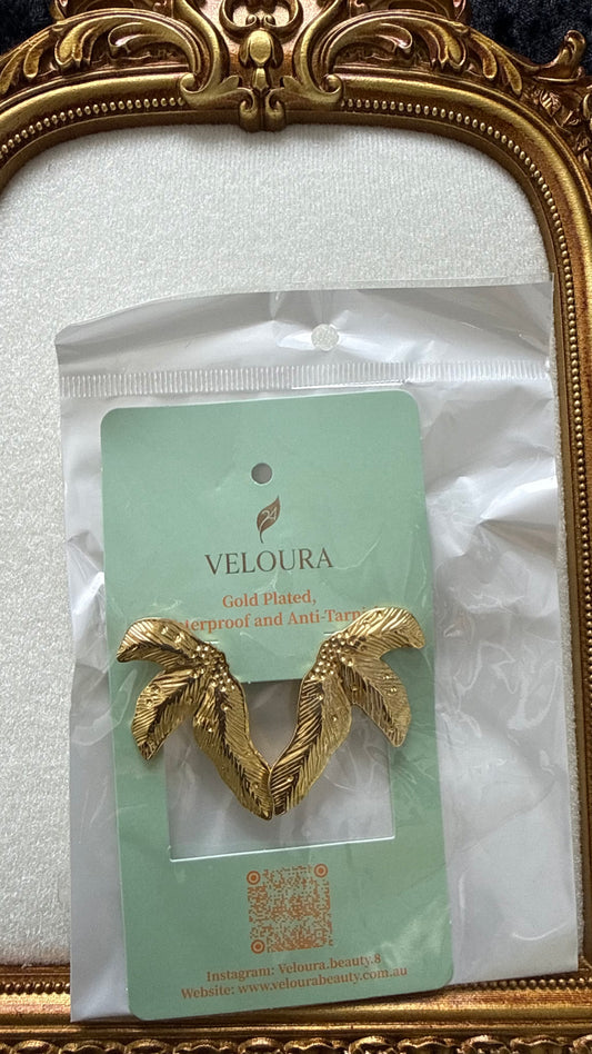 Feather Leaf Wing Earrings