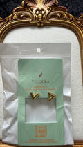 Sleek V-Chevron Stud Earrings