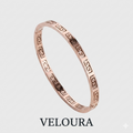 Rose Gold Greek Key Bangle Bracelet – Tarnish Free & Waterproof