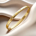 Gold Crystal Bangle Bracelet – Tarnish Free & Waterproof