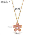 Gold Botanical Flower Necklace